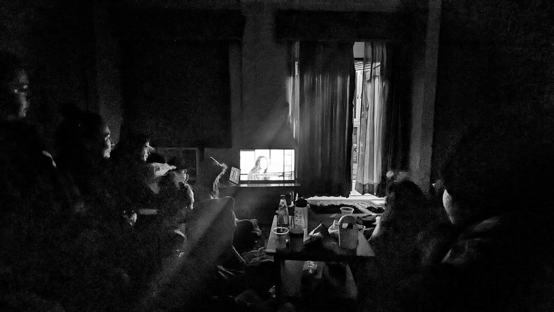 tv audience watching